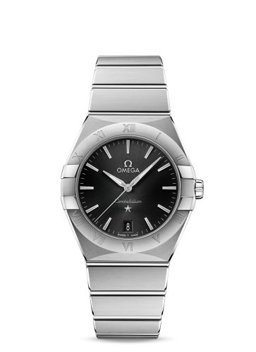Omega Constellation Quartz 36 Stainless Steel / Black / Bracelet